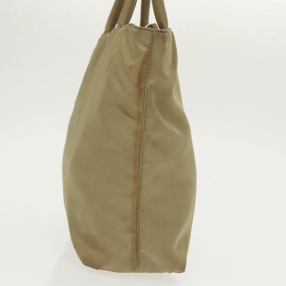 PRADA Tote Bag Nylon Beige Silver - Picture 3 of 16